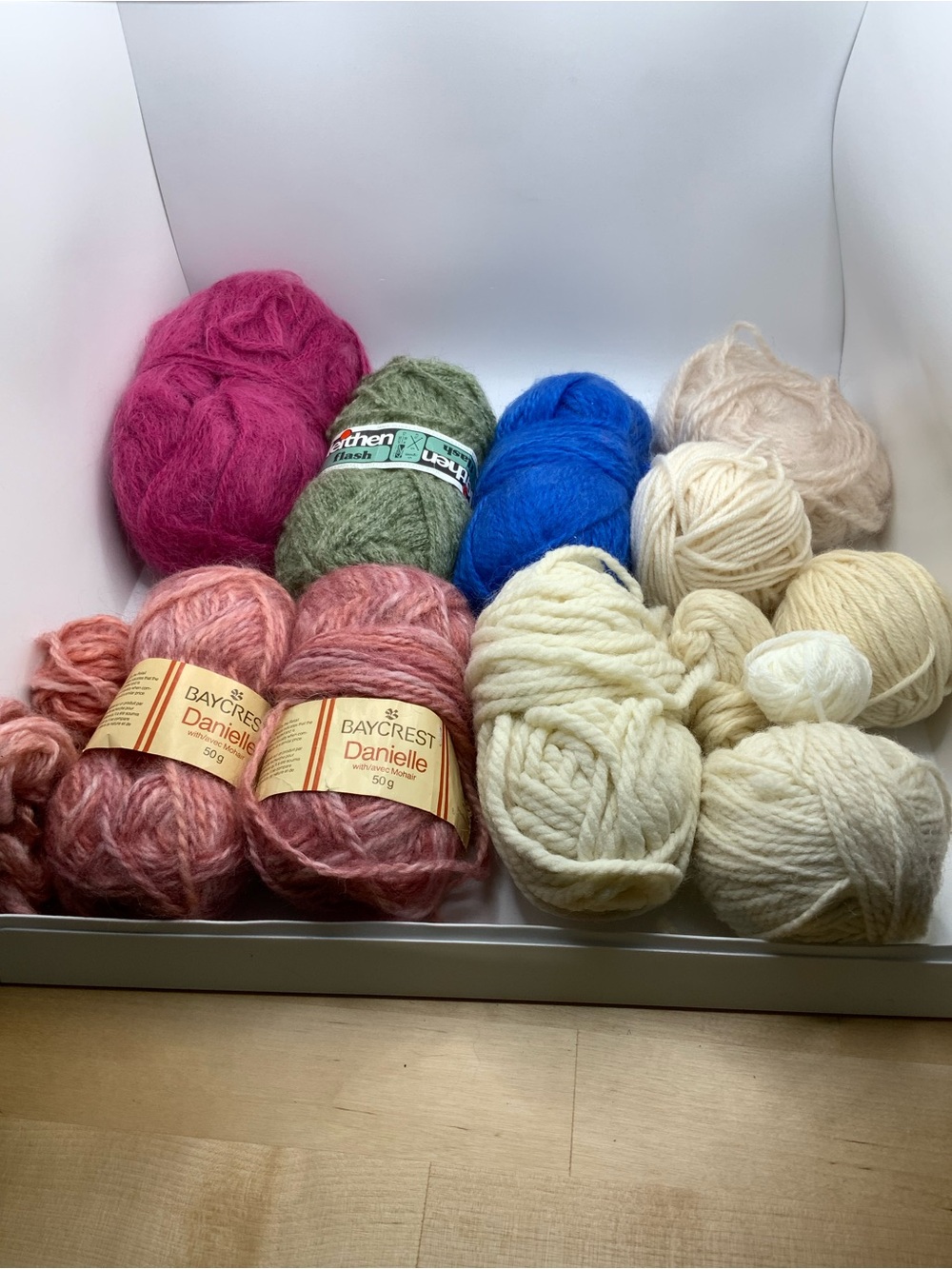 yarn lot mohair baycrest danielle wool vintage holland